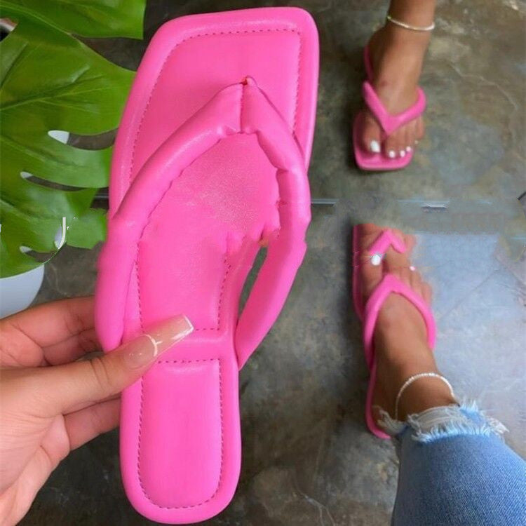 Ladies Casual Summer Flat Beach Slippers Women Slippers