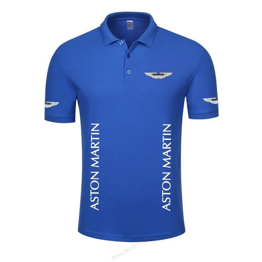 High Quality New Summer Casual Aston Martin Polo Shirt Men's