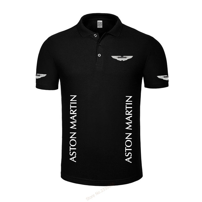 High Quality New Summer Casual Aston Martin Polo Shirt Men's