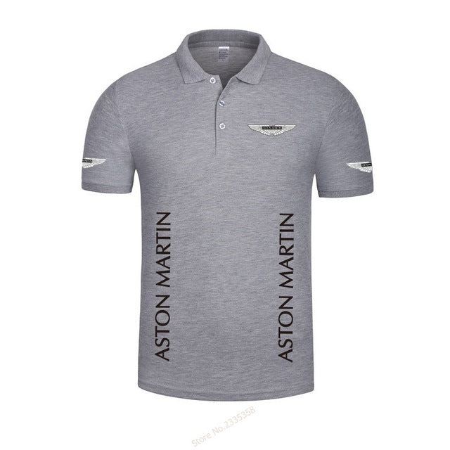 High Quality New Summer Casual Aston Martin Polo Shirt Men's