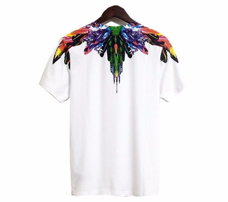 Wings Water Drop Feather Short Sleeve T-Shirt