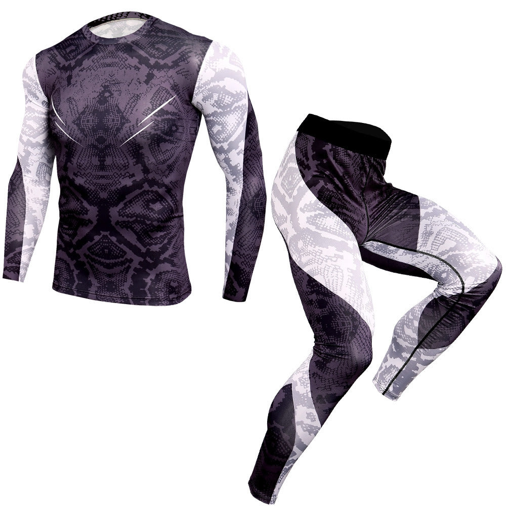 Men's Stretch Outdoor Leisure Running Training Suit