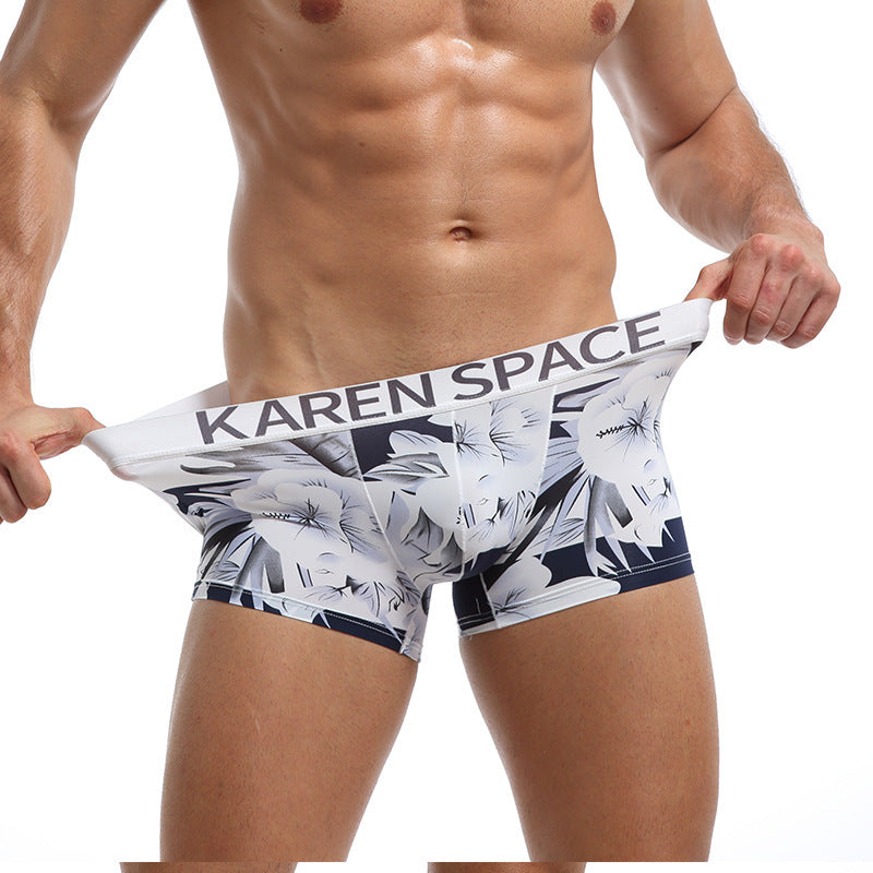 Ice Silk Fashion Printed Boxers