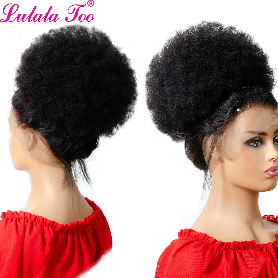 Chignon Afro Puff de 10 ou 12 pouces avec cordon de serrage