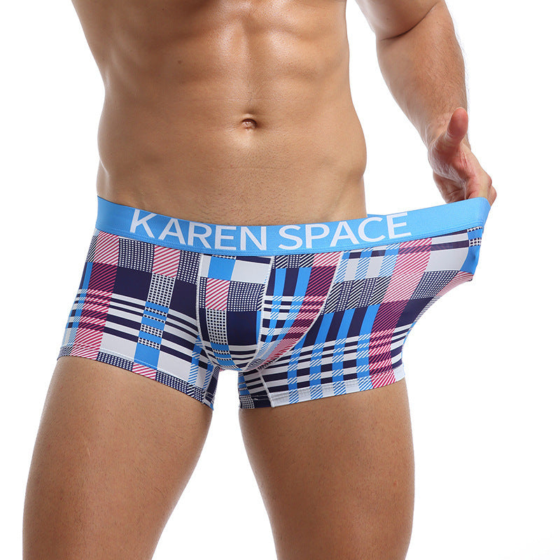 Ice Silk Fashion Printed Boxers