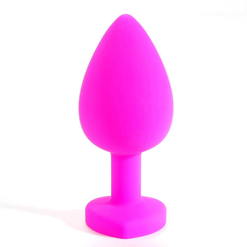 Heart-shaped silicone anal plug, anal plug, G-spot anal plug